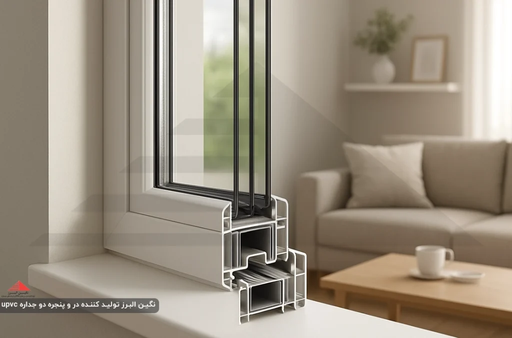 پنجره UPVC با شیشه سه‌ جداره